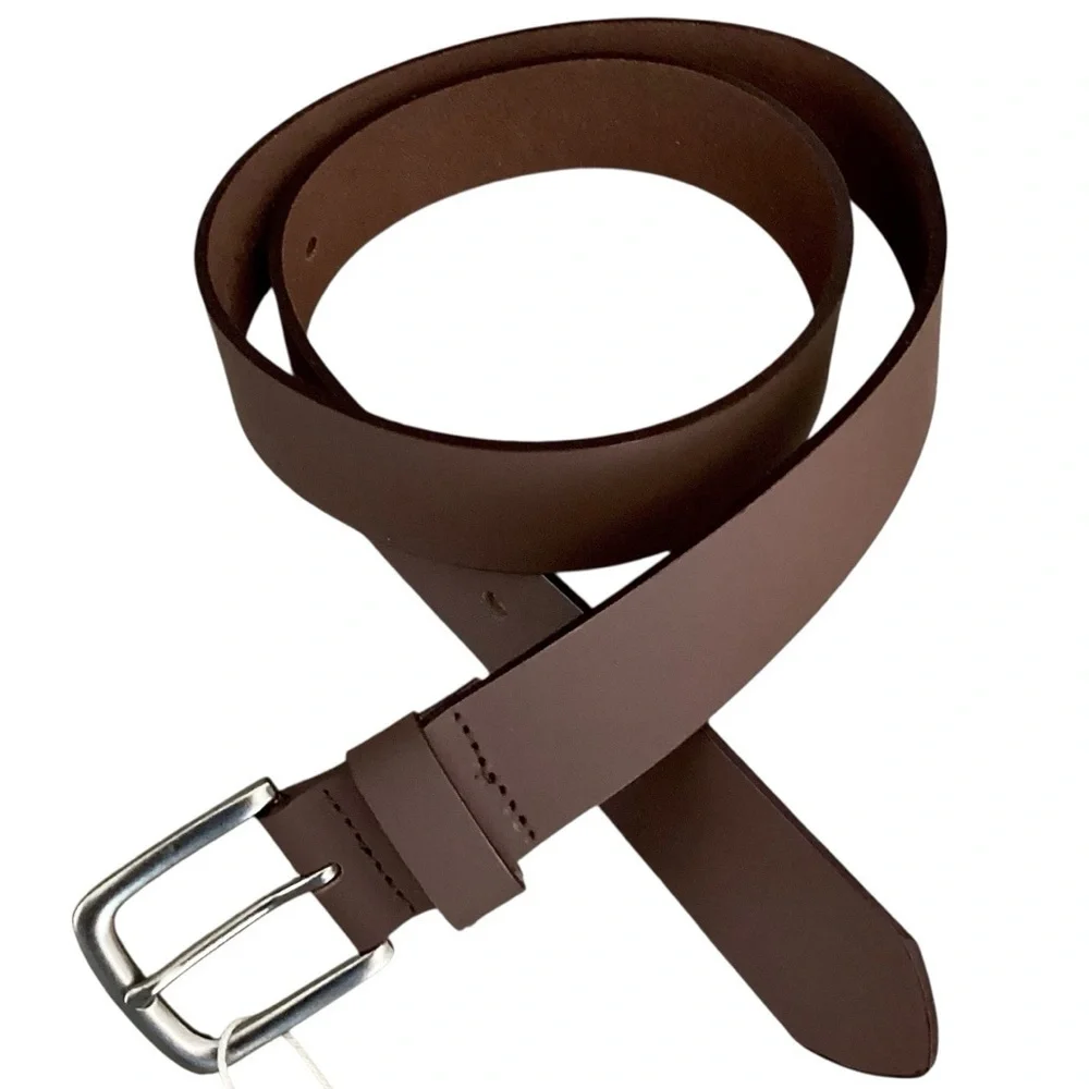 Men's Brown Leather Belt Vatan Handmade New with Tags in Box Size 40 Nice Gift